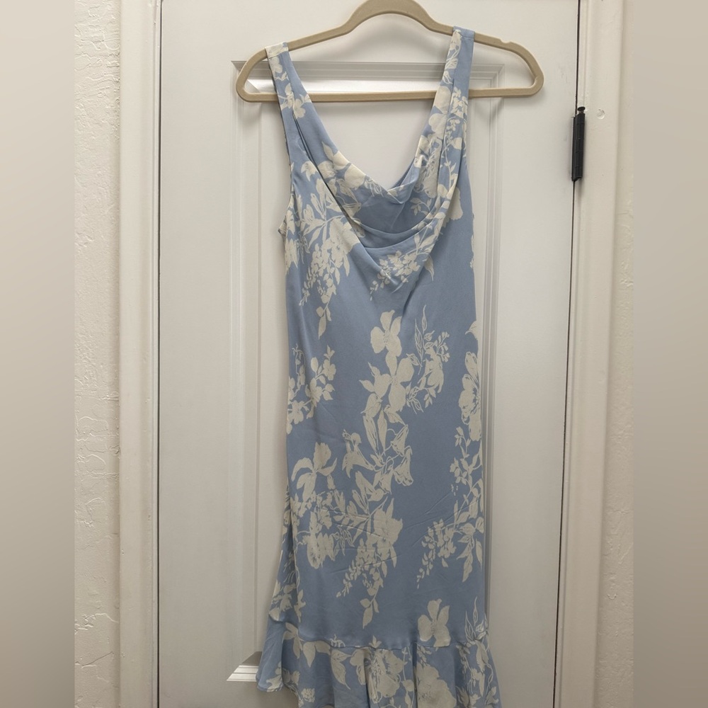 Reformation Rudie Blue Floral Mini Dress - 6 - Picture 5 of 8